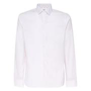 Witte Katoen Elastaan Shirt Calvin Klein , White , Heren