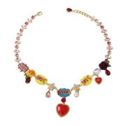 Kristal Charm Tone Statement Ketting Dolce & Gabbana , Multicolor , Da...