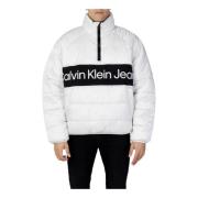 Grijze Turtleneck Jack Mannen Calvin Klein Jeans , White , Heren