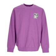 Ogen Icoon Crewneck Sweatshirt Frans Terry Obey , Purple , Heren