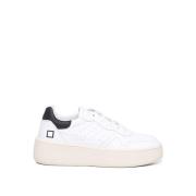 Witte Leren Sneakers voor Vrouwen D.a.t.e. , White , Dames