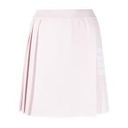 Roze 4-Bar Geplooide Minirok Thom Browne , Pink , Dames