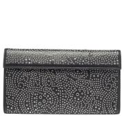 Pre-owned Leather clutches Alaïa Pre-owned , Black , Dames