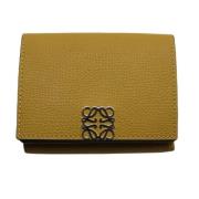 Pre-owned Suede wallets Loewe Pre-owned , Yellow , Dames