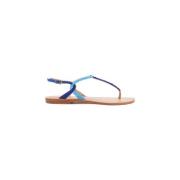 Handgemaakte Kralen Geborduurde Teenslippers Maliparmi , Blue , Dames