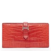 Pre-owned Leather wallets Hermès Vintage , Red , Dames