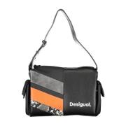 Verstelbare Handtas Zwart Met Zakken Desigual , Black , Dames