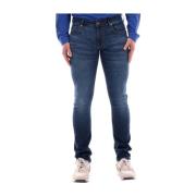 Skinny Blauwe Jeans voor Mannen Guess , Blue , Heren