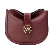 Kersenleer Opvouwbare Crossbody Tas Michael Kors , Brown , Dames