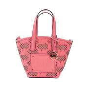 Kimber Kleine Tea Rose Vegan Leder 2-in-1 Zip Tote Messenger Bag Micha...