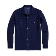 Blauw Casual Langarmshirt Polo Ralph Lauren , Blue , Heren