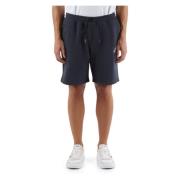Sportieve katoenen shorts met logoprint Tommy Hilfiger , Blue , Heren