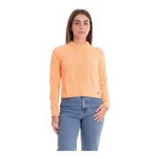 Casual Gebreide Trui Calvin Klein Jeans , Orange , Dames