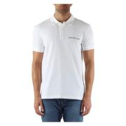 Regular Fit Katoenen Polo Shirt met Logo Calvin Klein Jeans , White , ...