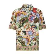 Bloemenprint Katoenen Overhemd Etro , Multicolor , Dames