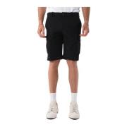 Cargo Bermuda shorts met verborgen sluiting RRD , Black , Heren