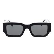 Geometrische Glamour Zonnebril Diagonaal Model Fendi , Black , Unisex