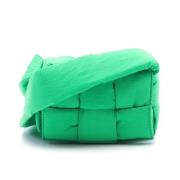 Pre-owned Nylon shoulder-bags Bottega Veneta Vintage , Green , Dames
