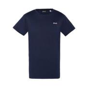 Geborduurd logo katoenen T-shirt - Blauw Schott NYC , Blue , Heren
