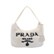 Pre-owned Fabric prada-bags Prada Vintage , White , Dames