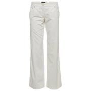 Pre-owned Cotton bottoms Chanel Vintage , White , Dames