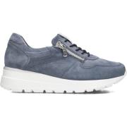 Blauwe Suède Trendy Sneakers 793007 Waldläufer , Blue , Dames