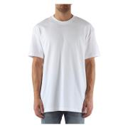 Oversize Katoenen T-shirt Calvin Klein Jeans , White , Heren
