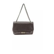 Grijze Leren Crossbody Tas Pompei Donatella , Gray , Dames