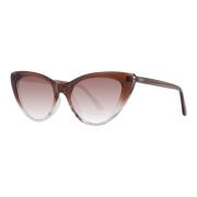 Bruine Cat Eye Zonnebril Guess , Brown , Dames