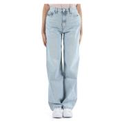 High Rise Relaxed Jeans Calvin Klein Jeans , Blue , Dames