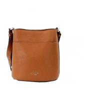 Gingerbread Leren Bucket Crossbody Tas Kate Spade , Brown , Dames