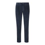 Slim Fit Casual Broek Incotex , Blue , Heren