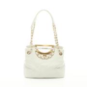 Pre-owned Fabric chanel-bags Chanel Vintage , White , Dames