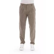 Beige Katoenen Jeansbroek Baldinini , Beige , Heren