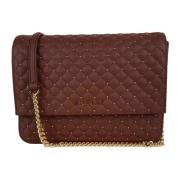 Studded Leather Crossbody Bag Baldinini , Brown , Dames