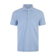 Blauw Polo Shirt Korte Mouw Fedeli , Blue , Heren