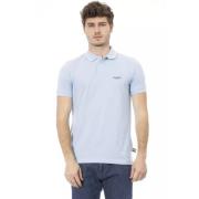 Trend Light Blue Katoenen Polo Shirt Baldinini , Blue , Heren