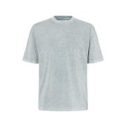 Scandinavische Stijl T-Shirt Samsøe Samsøe , Blue , Heren