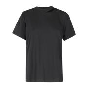 Casual Katoenen T-shirt MM6 Maison Margiela , Black , Dames