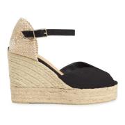 Bianca/8Ed/001 11 cm Wedges Castañer , Black , Dames