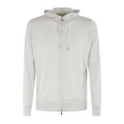 Cashmere Hoodie Met Volledige Rits Filippo De Laurentiis , Gray , Here...