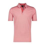 Roze Polo Shirt met Korte Mouwen Bugatti , Pink , Heren