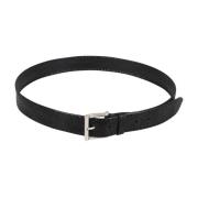 Kikker Leren Riem Orciani , Black , Heren