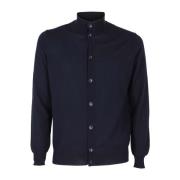 Katoen Crepe Blouson Jas Kangra , Blue , Heren