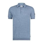 Blauwe poloshirt korte mouw State of Art , Blue , Heren