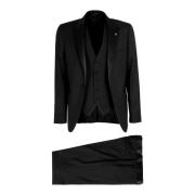 Single-Breasted Coats Tagliatore , Black , Heren