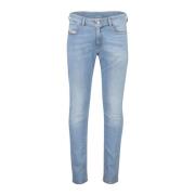 Lichtblauwe Slim Fit Jeans Diesel , Blue , Heren