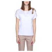 Wit Katoenmix Korte Mouw T-shirt Alviero Martini 1a Classe , White , D...