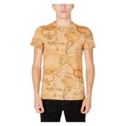 Beige Bedrukt T-shirt Korte Mouwen Alviero Martini 1a Classe , Brown ,...