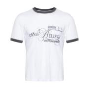 Vintage Make Believe Grafische T-Shirt ERL , White , Heren